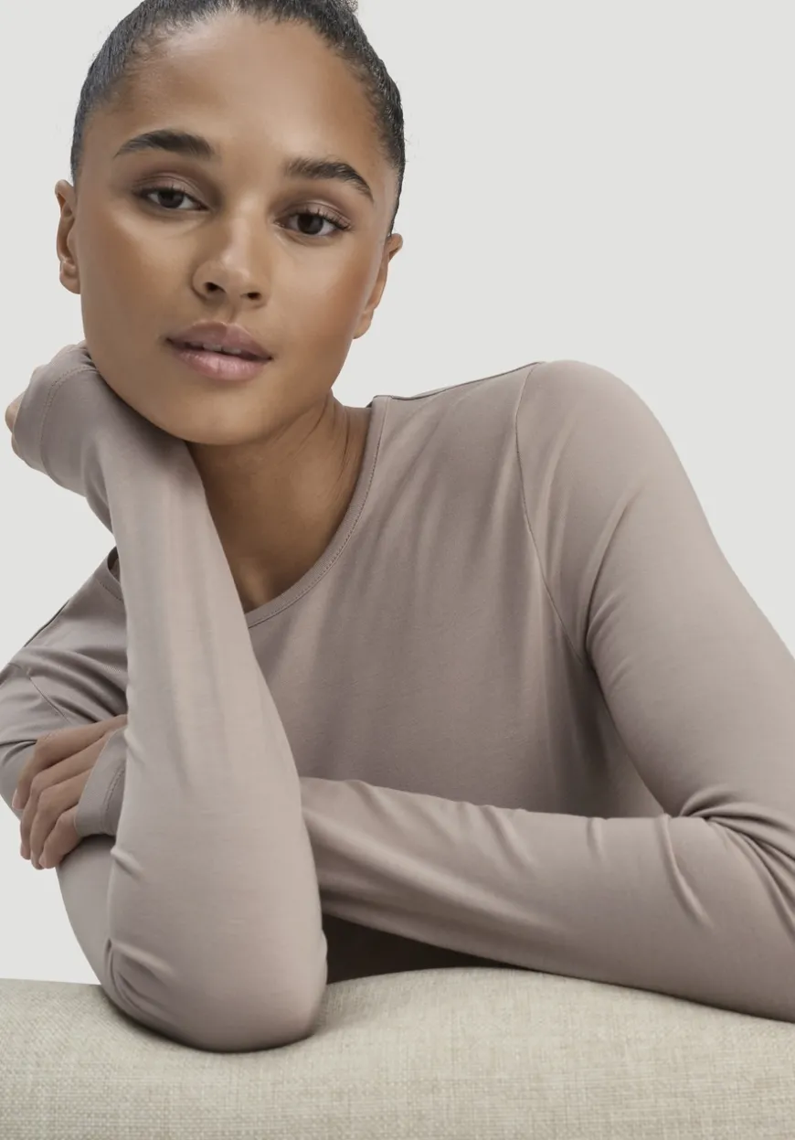 hessnatur Longsleeve PURE FLOW aus TENCEL™ Modal von|Damen Unterhemden|Unterhemden