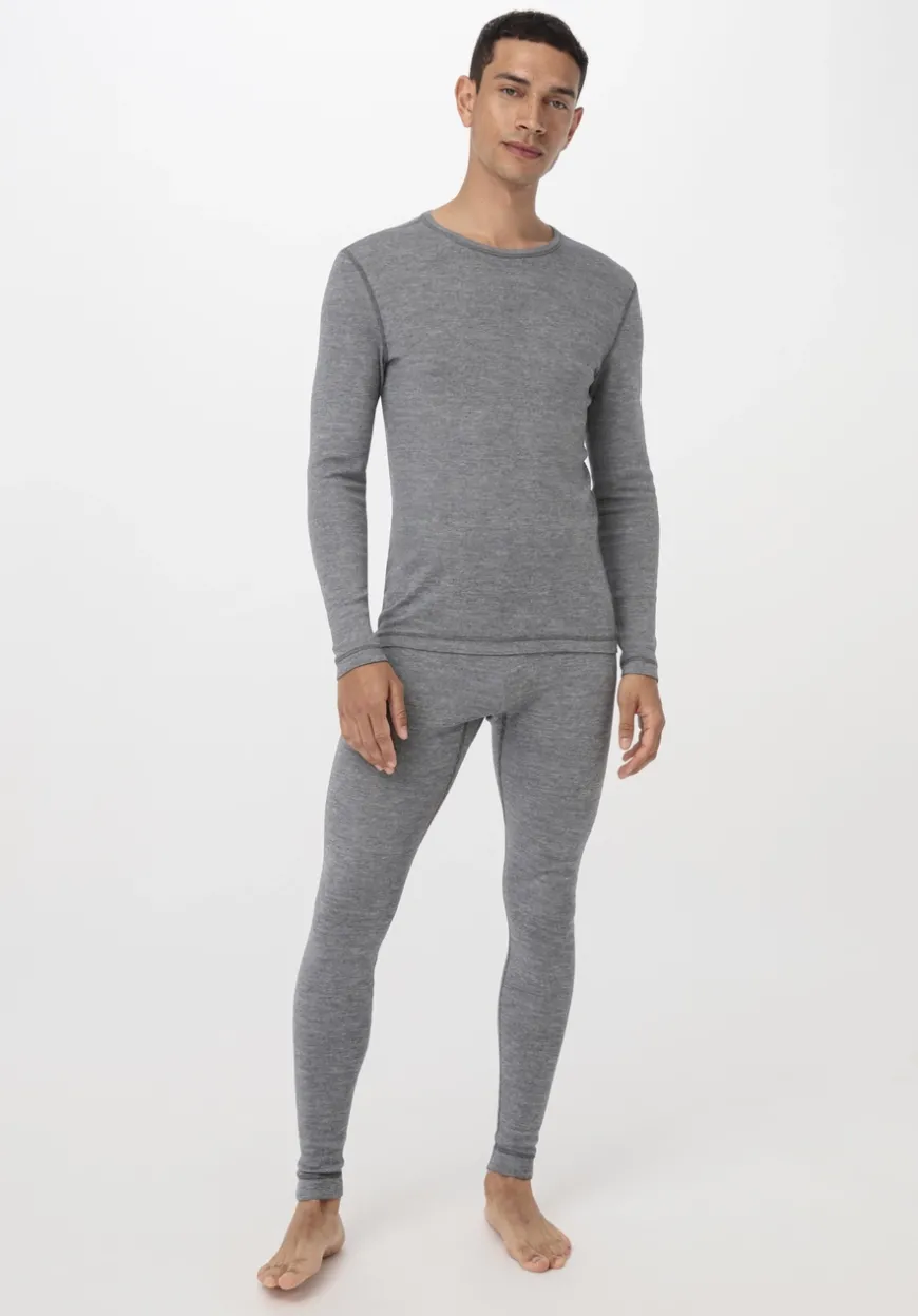 hessnatur Longsleeve PURE FUNCTION mit Bio-Merinowolle und Seide von|Herren Oberteile|Unterhemden