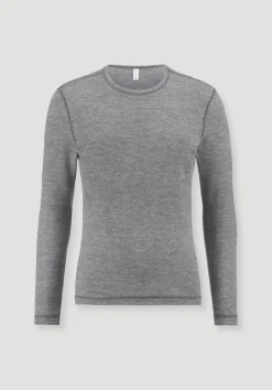 hessnatur Longsleeve PURE FUNCTION mit Bio-Merinowolle und Seide von|Herren Oberteile|Unterhemden