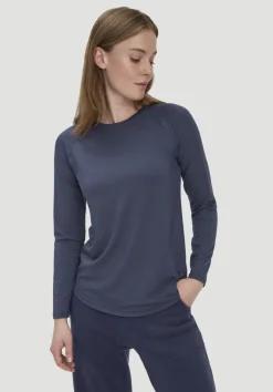 hessnatur Longsleeve Regular ACTIVE COMFORT aus TENCEL™ Lyocell von|Damen Shirts & Tops|Yoga & Activewear