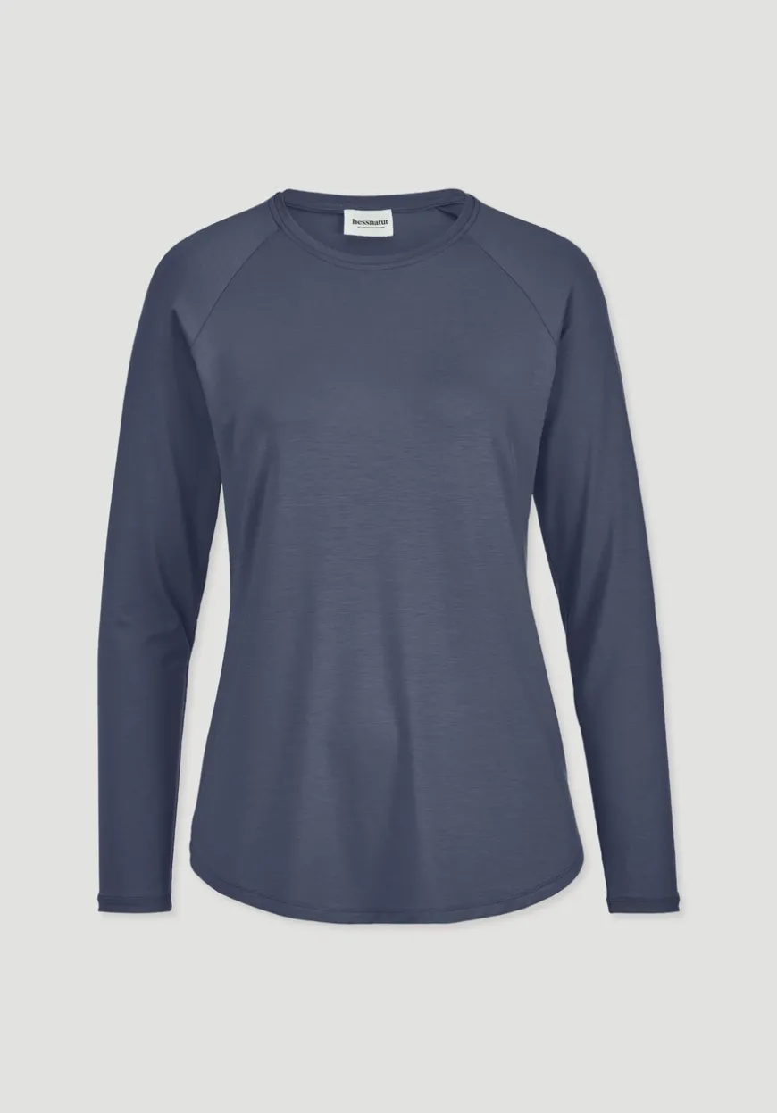 hessnatur Longsleeve Regular ACTIVE COMFORT aus TENCEL™ Lyocell von|Damen Shirts & Tops|Yoga & Activewear
