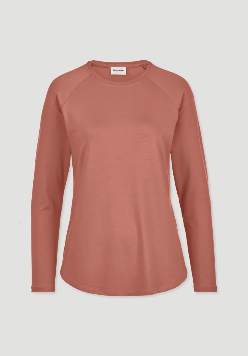 hessnatur Longsleeve Regular ACTIVE COMFORT aus TENCEL™ Lyocell von|Damen Shirts & Tops|Yoga & Activewear