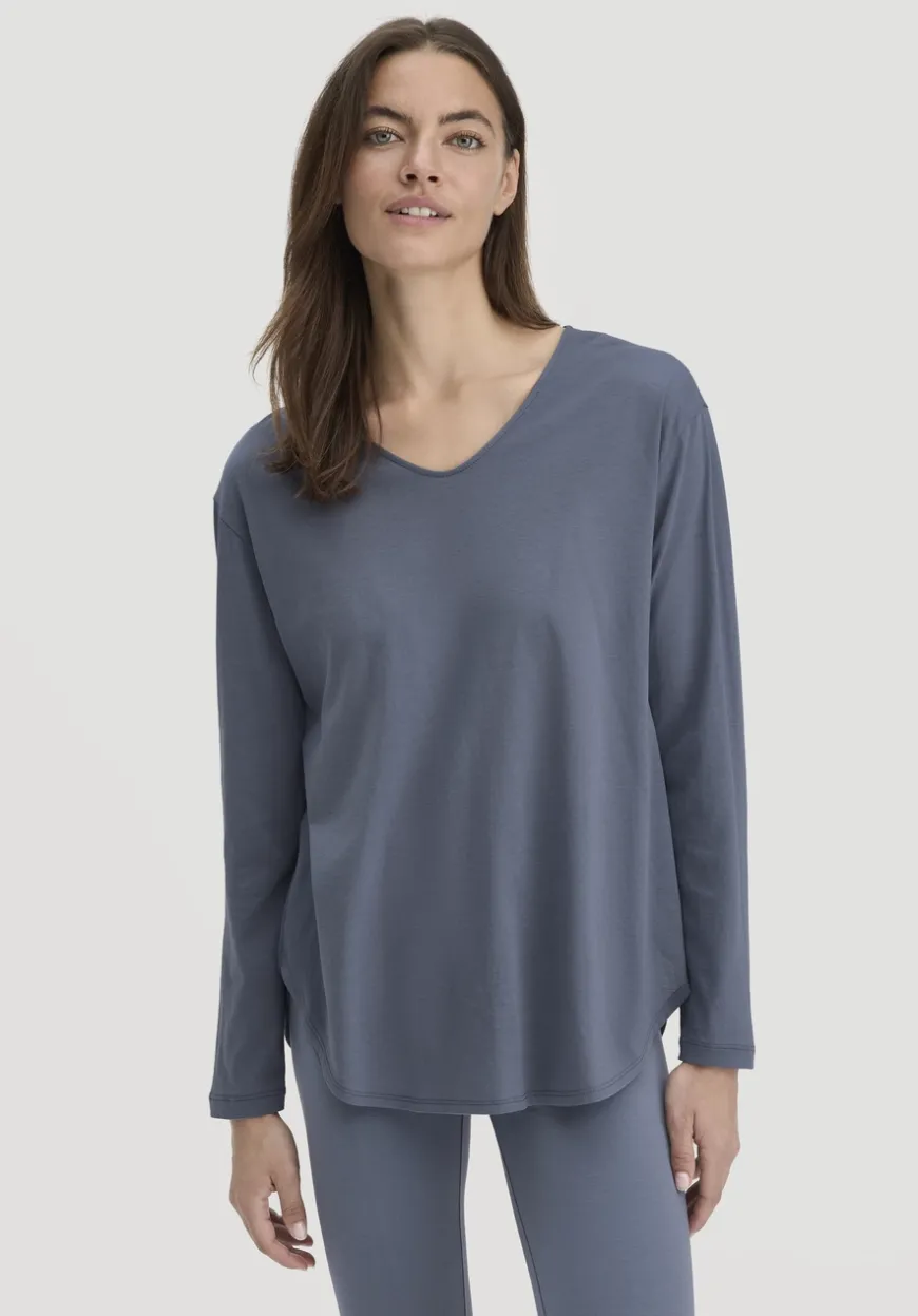 hessnatur Longsleeve Relaxed ACTIVE LIGHT aus reiner Bio-Baumwolle von|Damen Shirts & Tops|Yoga & Activewear