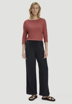hessnatur Longsleeve Relaxed aus Leinen mit reiner Bio-Baumwolle von|Damen Shirts & Tops