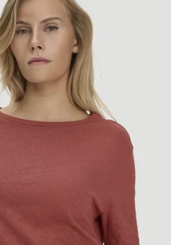 hessnatur Longsleeve Relaxed aus Leinen mit reiner Bio-Baumwolle von|Damen Shirts & Tops