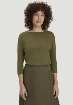hessnatur Longsleeve Relaxed aus Leinen mit reiner Bio-Baumwolle von|Damen Shirts & Tops