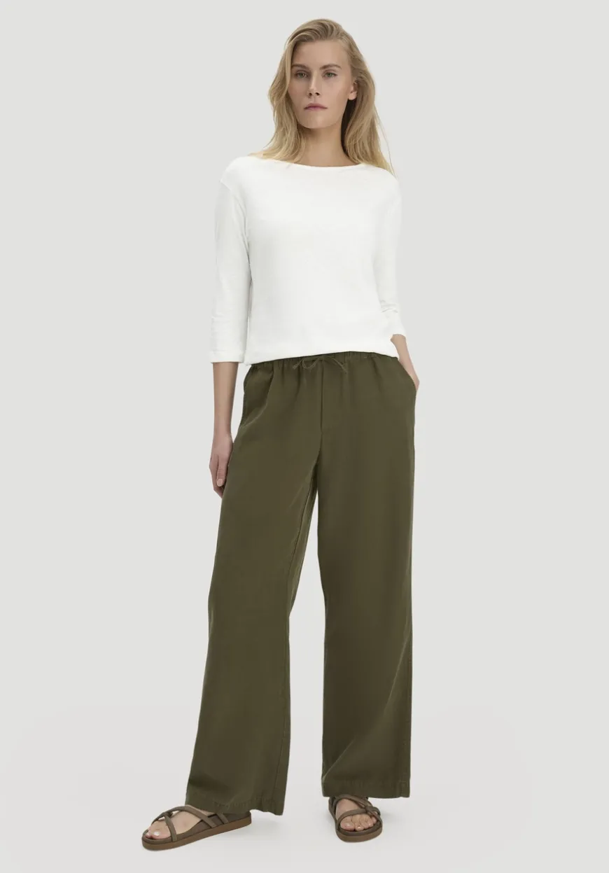 hessnatur Longsleeve Relaxed aus Leinen mit reiner Bio-Baumwolle von|Damen Shirts & Tops
