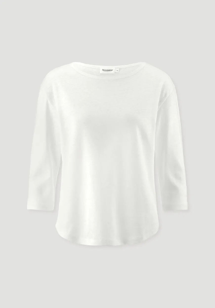 hessnatur Longsleeve Relaxed aus Leinen mit reiner Bio-Baumwolle von|Damen Shirts & Tops