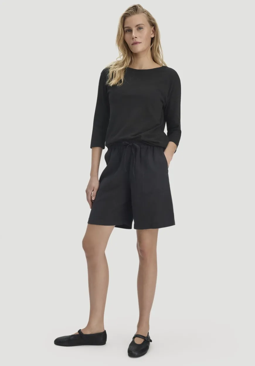 hessnatur Longsleeve Relaxed aus Leinen mit reiner Bio-Baumwolle von|Damen Shirts & Tops