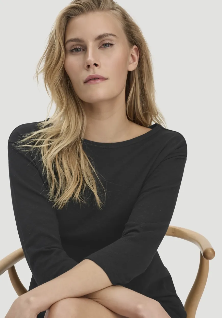 hessnatur Longsleeve Relaxed aus Leinen mit reiner Bio-Baumwolle von|Damen Shirts & Tops