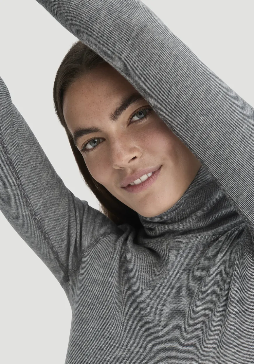 hessnatur Longsleeve SILK & WARM TOUCH mit Bio-Merinowolle und Seide von|Damen Unterhemden|Unterhemden