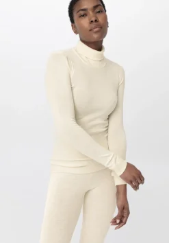 hessnatur Longsleeve SILK & WARM TOUCH mit Bio-Merinowolle und Seide von|Damen Unterhemden|Unterhemden