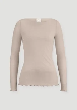 hessnatur Longsleeve WARM TOUCH aus Bio-Merinowolle und TENCEL™ Lyocell von|Damen Unterhemden|Unterhemden
