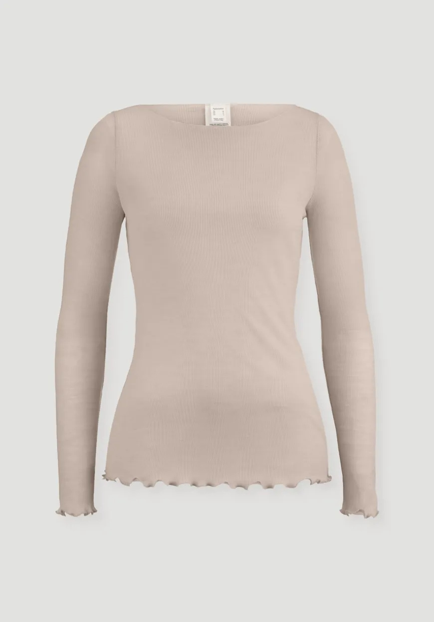 hessnatur Longsleeve WARM TOUCH aus Bio-Merinowolle und TENCEL™ Lyocell von|Damen Unterhemden|Unterhemden