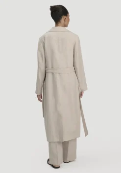 hessnatur Mantel Regular aus reinem Leinen von|Damen Jacken & Mäntel