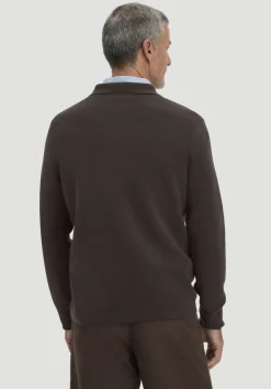 hessnatur Milano Strick Polo Regular aus Bio-Baumwolle und Bio-Schurwolle von|Herren Pullover