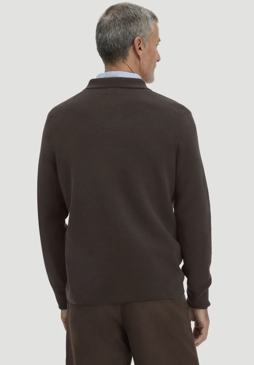 hessnatur Milano Strick Polo Regular aus Bio-Baumwolle und Bio-Schurwolle von|Herren Pullover