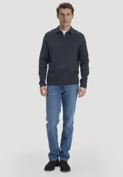 hessnatur Milano Strick Polo Regular aus Bio-Baumwolle und Bio-Schurwolle von|Herren Pullover|Strick