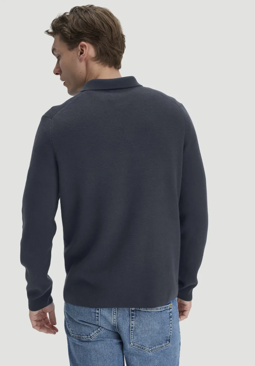 hessnatur Milano Strick Polo Regular aus Bio-Baumwolle und Bio-Schurwolle von|Herren Pullover|Strick