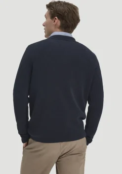 hessnatur Milano Strick Polo Regular aus Leinen mit Bio-Baumwolle und LENZING™ ECOVERO™ Viskose von|Herren Pullover