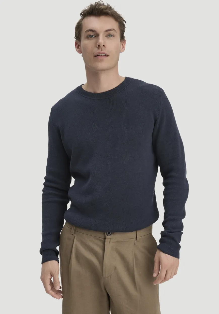 hessnatur Milano Strick Pullover Regular aus Leinen mit Bio-Baumwolle und LENZING™ ECOVERO™ Viskose von|Herren Pullover