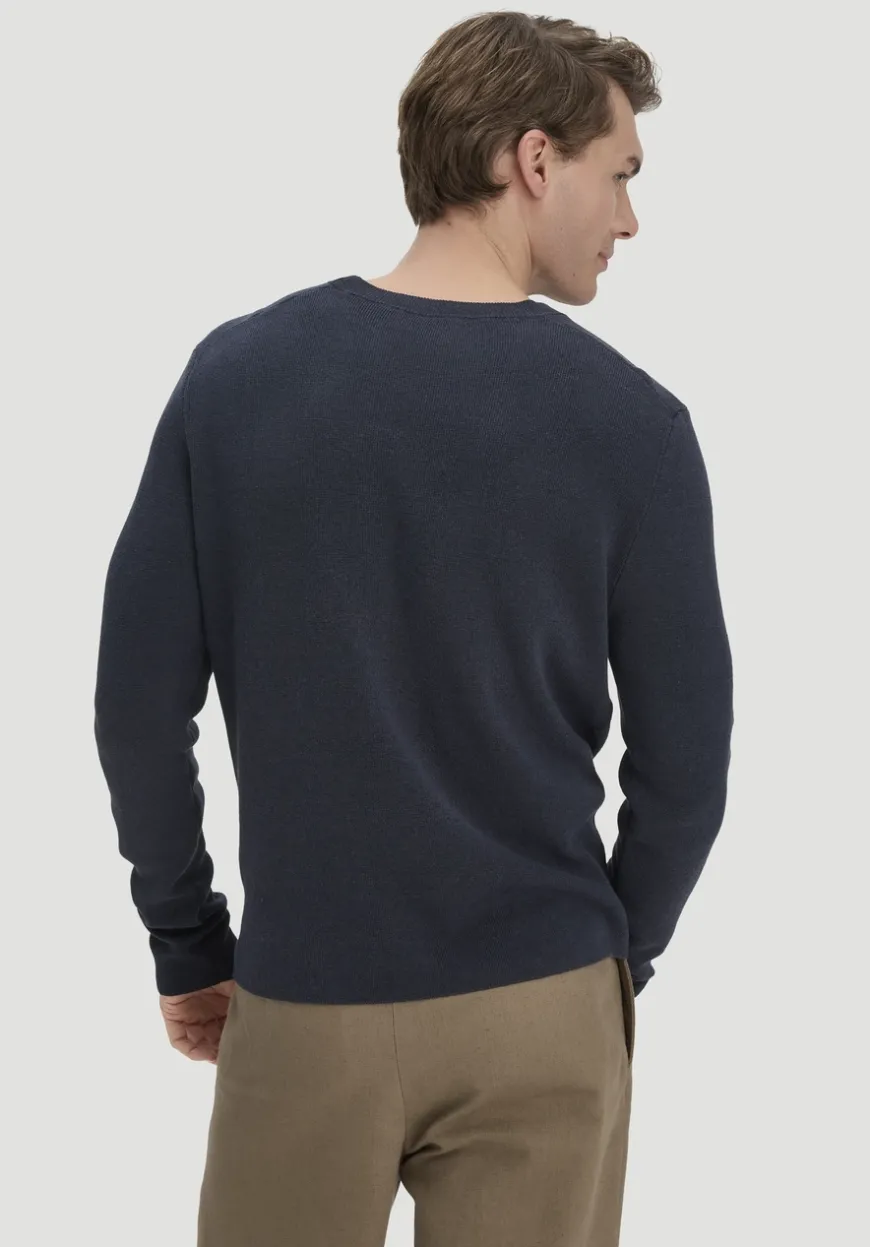 hessnatur Milano Strick Pullover Regular aus Leinen mit Bio-Baumwolle und LENZING™ ECOVERO™ Viskose von|Herren Pullover