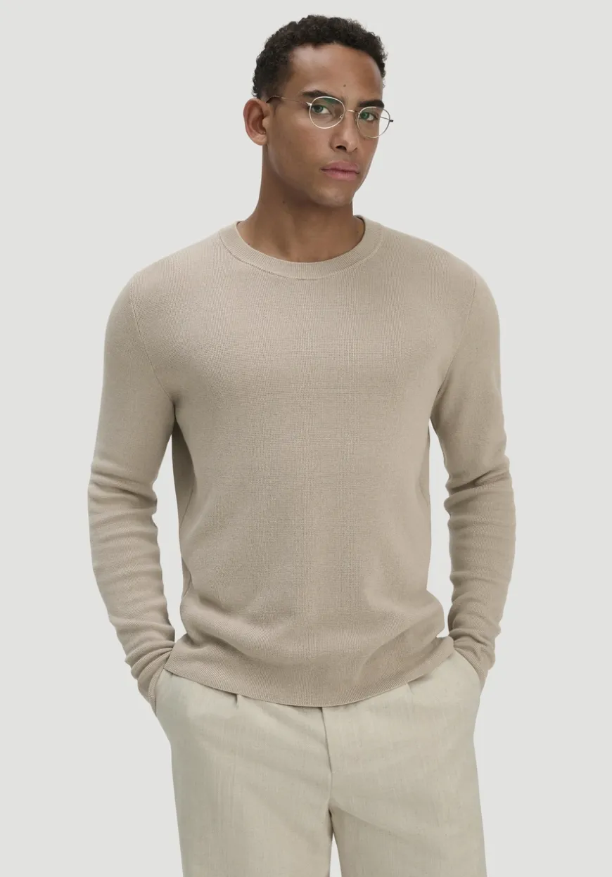 hessnatur Milano Strick Pullover Regular aus Leinen mit Bio-Baumwolle und LENZING™ ECOVERO™ Viskose von|Herren Pullover