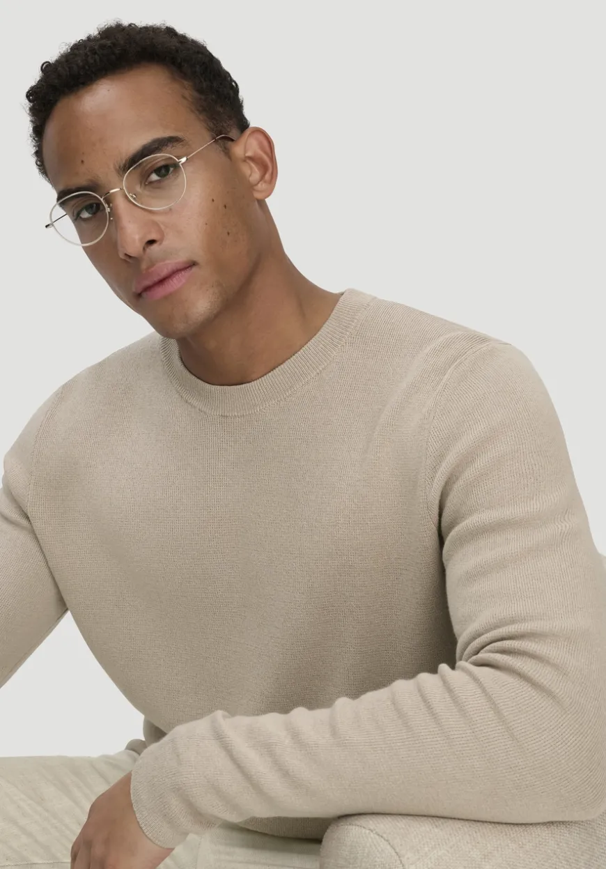 hessnatur Milano Strick Pullover Regular aus Leinen mit Bio-Baumwolle und LENZING™ ECOVERO™ Viskose von|Herren Pullover