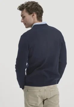 hessnatur Milano Strick-Cardigan Regular aus Bio-Merinowolle und Bio-Baumwolle von|Herren Strickjacken|Strick