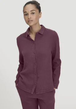 hessnatur Musselin Hemd Oversize PURE COMFORT aus reiner Bio-Baumwolle von|Damen Nachtwäsche|Nachtwäsche
