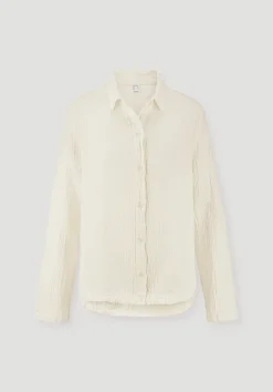 hessnatur Musselin Hemd Oversize PURE COMFORT aus reiner Bio-Baumwolle von|Damen Nachtwäsche|Nachtwäsche