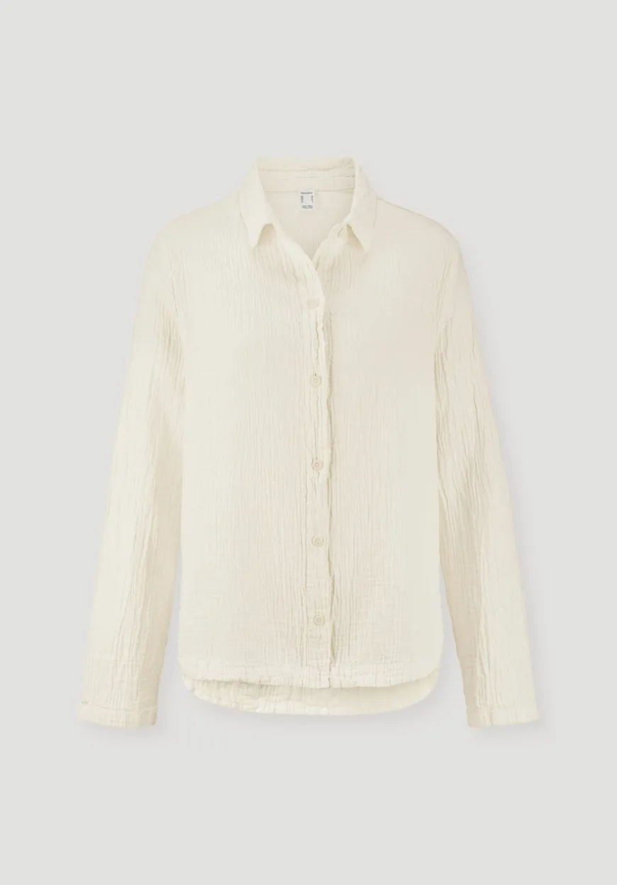 hessnatur Musselin Hemd Oversize PURE COMFORT aus reiner Bio-Baumwolle von|Damen Nachtwäsche|Nachtwäsche