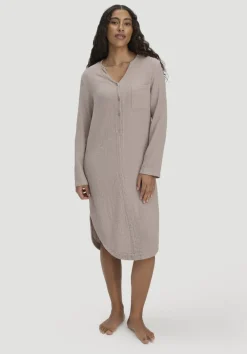 hessnatur Musselin Nachthemd Relaxed PURE COMFORT aus reiner Bio Baumwolle von|Damen Nachtwäsche|Nachtwäsche
