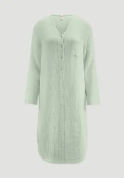 hessnatur Musselin Nachthemd Relaxed PURE COMFORT aus reiner Bio Baumwolle von|Damen Nachtwäsche|Nachtwäsche