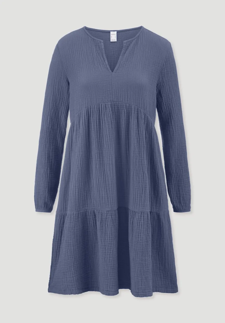 hessnatur Musselin Nachthemd Relaxed PURE COMFORT aus reiner Bio-Baumwolle von|Damen Nachtwäsche|Nachtwäsche