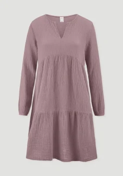 hessnatur Musselin Nachthemd Relaxed PURE COMFORT aus reiner Bio-Baumwolle von|Damen Nachtwäsche|Nachtwäsche