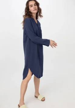 hessnatur Musselin Nachthemd Relaxed PURE COMFORT aus reiner Bio Baumwolle von|Damen Nachtwäsche|Nachtwäsche