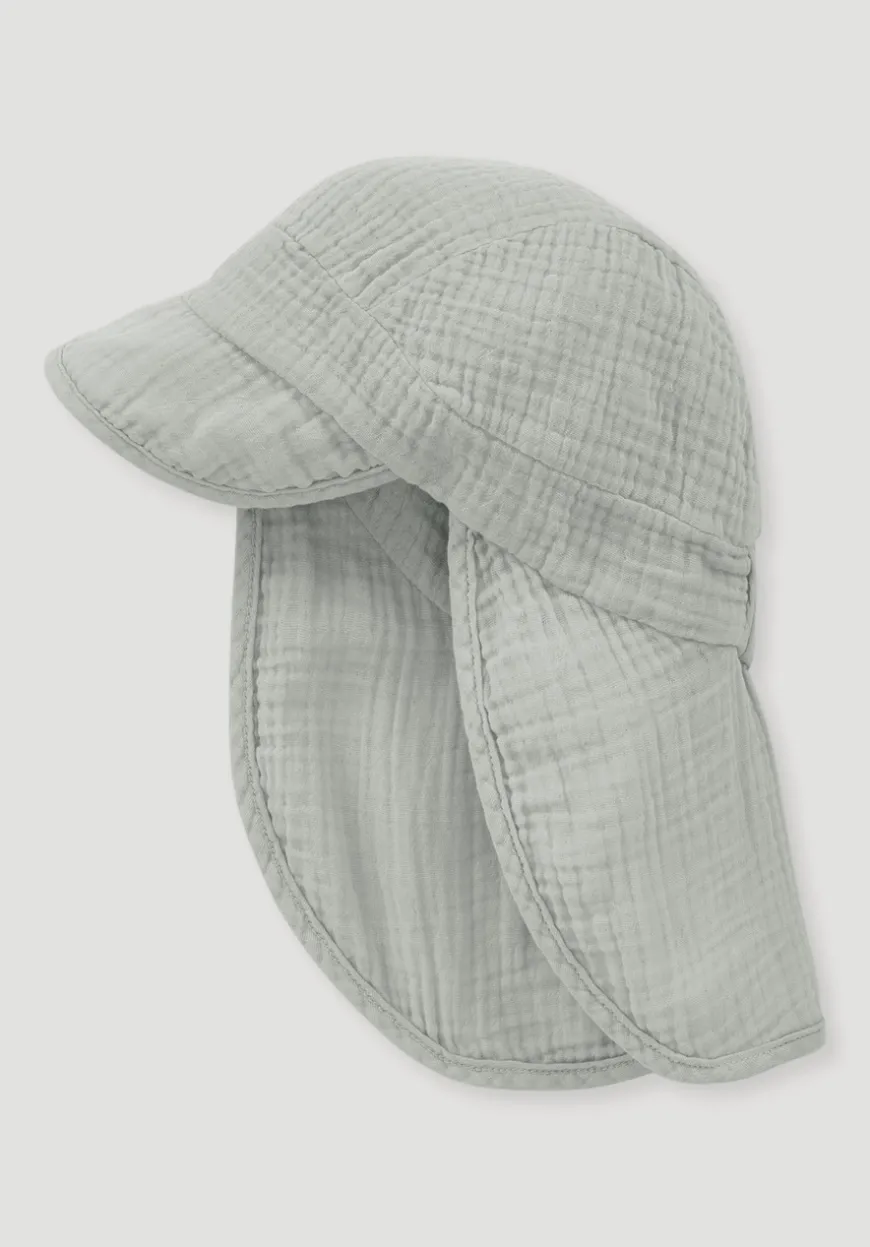 hessnatur Musselin Schirmmütze aus reiner Bio-Baumwolle von| Accessoires|Bio-Musselin