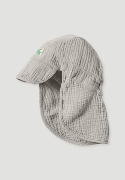 hessnatur Musselin Schirmmütze aus reiner Bio-Baumwolle von| Accessoires|Bio-Musselin