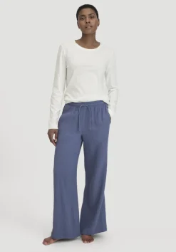 hessnatur Musselin Schlafhose Relaxed PURE COMFORT aus reiner Bio-Baumwolle von|Damen Nachtwäsche|Nachtwäsche