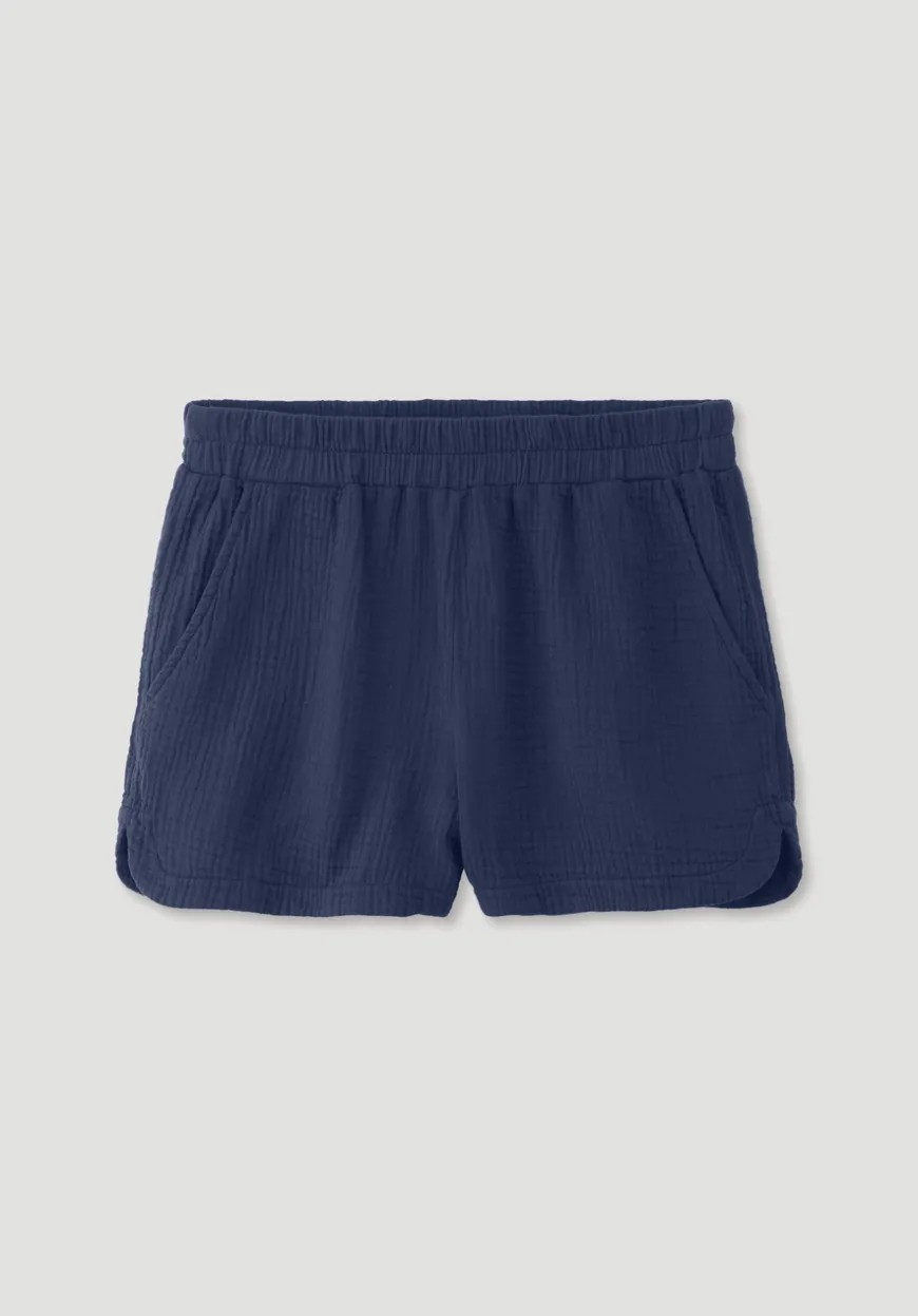 hessnatur Musselin Schlafshorts PURE COMFORT aus reiner Bio-Baumwolle von|Damen Nachtwäsche|Nachtwäsche