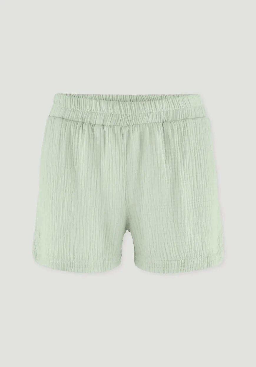 hessnatur Musselin Schlafshorts PURE COMFORT aus reiner Bio-Baumwolle von|Damen Nachtwäsche|Nachtwäsche