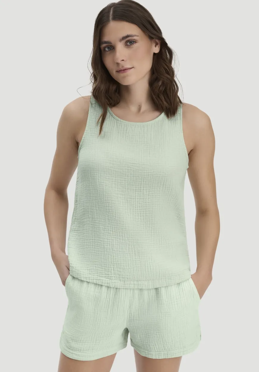 hessnatur Musselin Top PURE COMFORT aus reiner Bio-Baumwolle von|Damen Nachtwäsche|Nachtwäsche