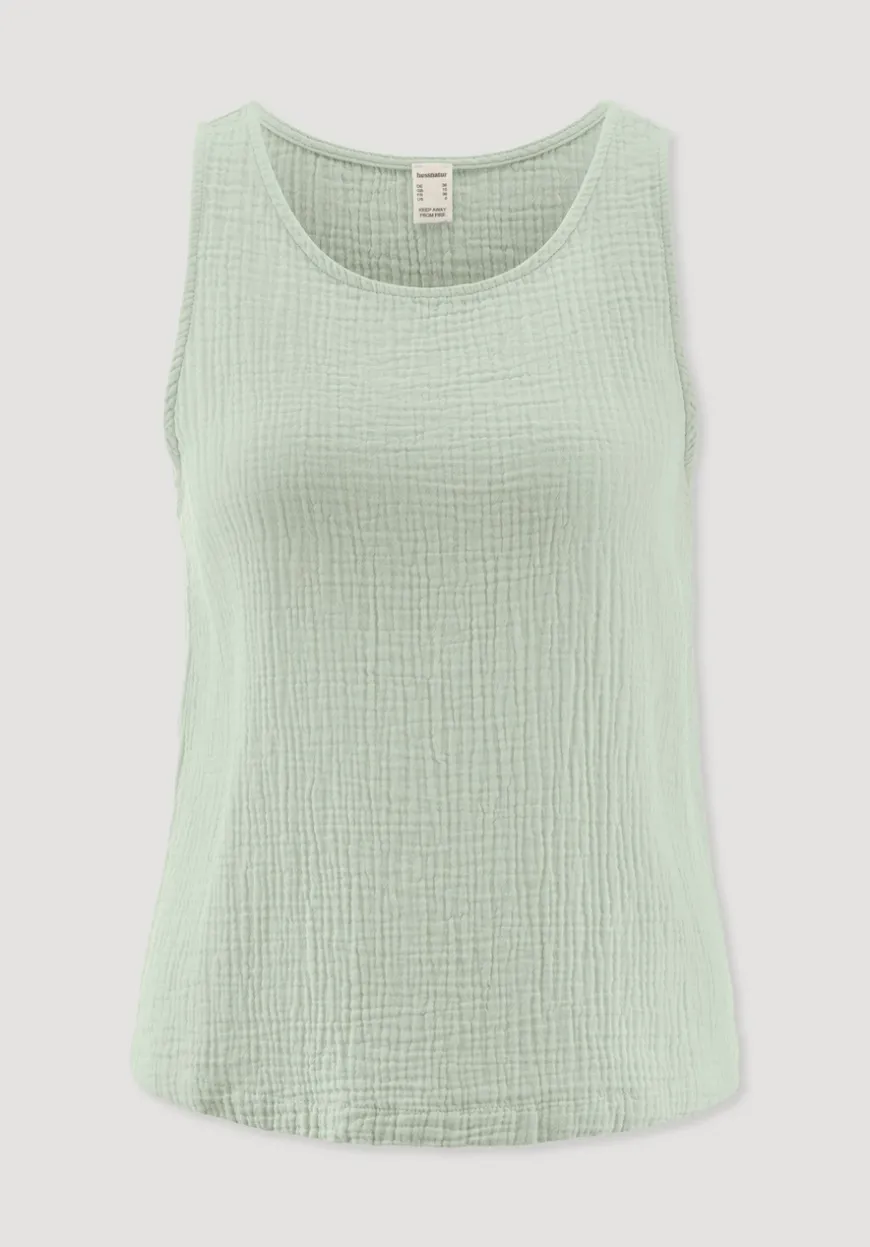 hessnatur Musselin Top PURE COMFORT aus reiner Bio-Baumwolle von|Damen Nachtwäsche|Nachtwäsche