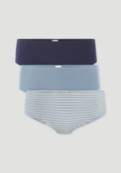 hessnatur Panty Regular Cut im 3er-Pack COTTON FEEL aus Bio-Baumwolle von|Damen Unterteile|Unterteile
