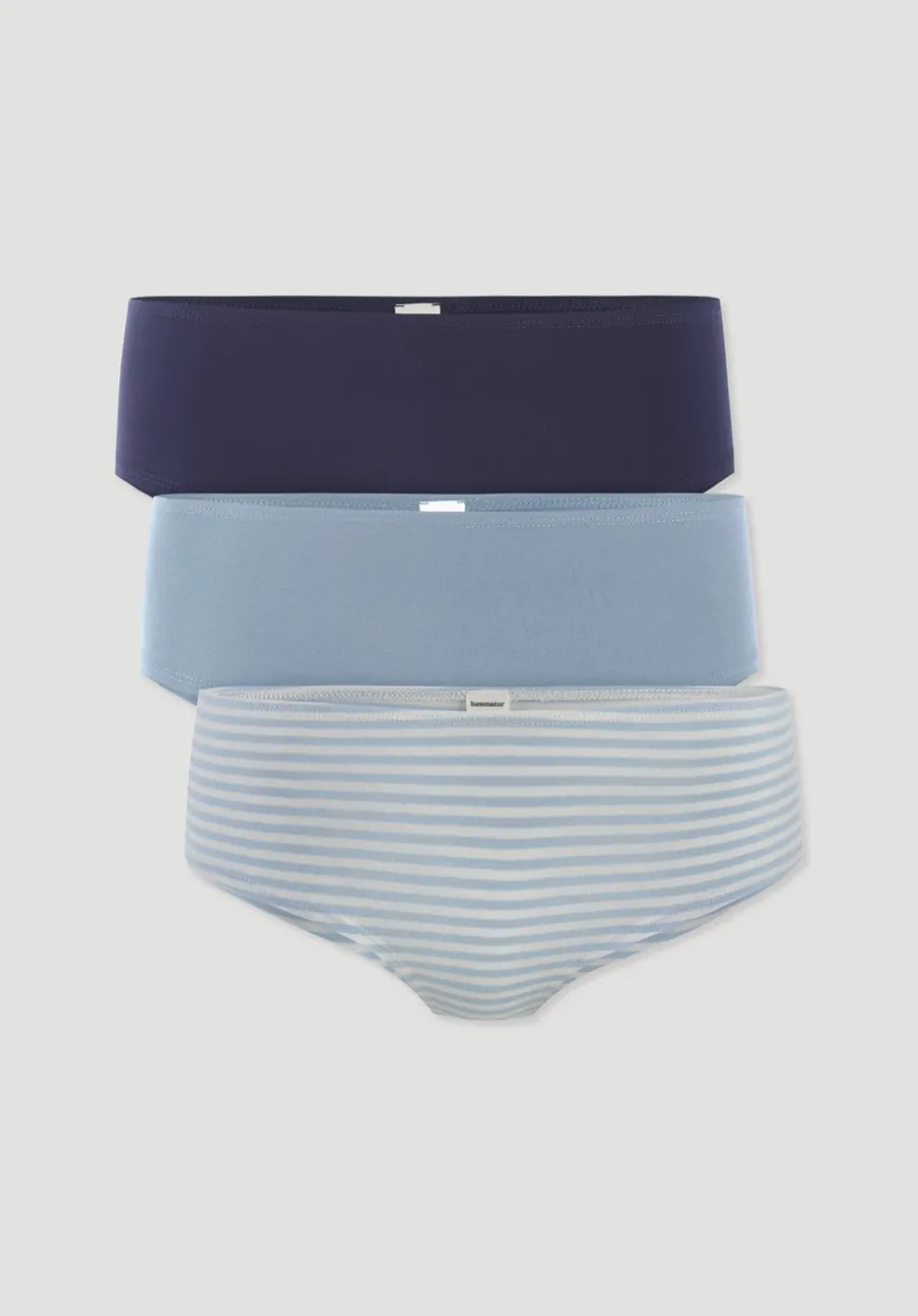 hessnatur Panty Regular Cut im 3er-Pack COTTON FEEL aus Bio-Baumwolle von|Damen Unterteile|Unterteile