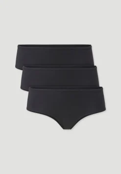hessnatur Panty Regular Cut im 3er-Pack COTTON FEEL aus Bio-Baumwolle von|Damen Unterteile|Unterteile