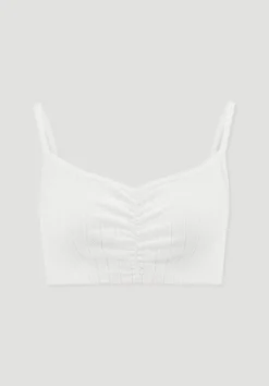 hessnatur Pointelle Bustier PURE COTTON aus reiner Bio-Baumwolle von|Damen Bhs|Bhs & Bustiers