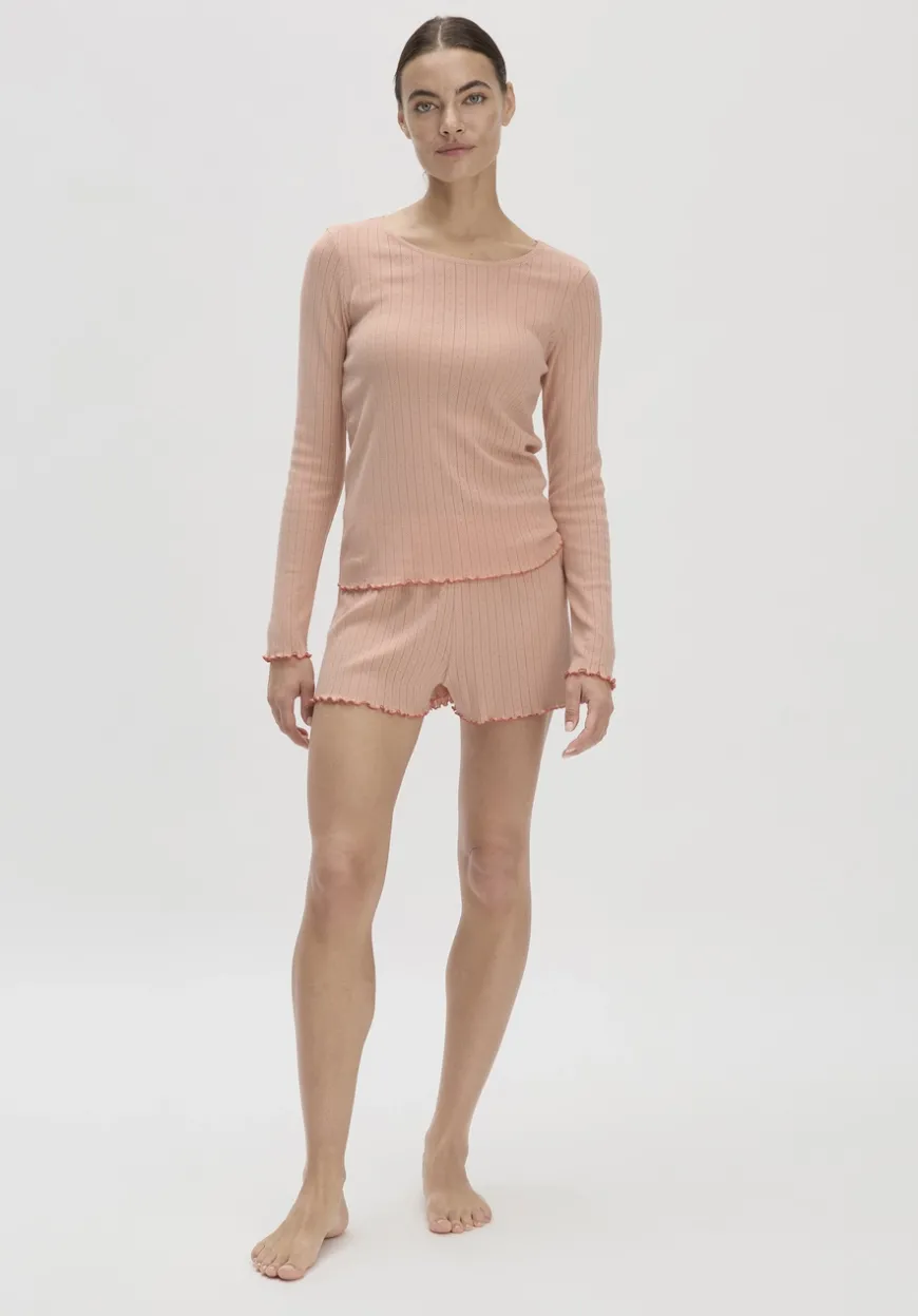 hessnatur Pointelle Loungeshirt PURE COTTON aus reiner Bio-Baumwolle von|Damen Pure Pointelle