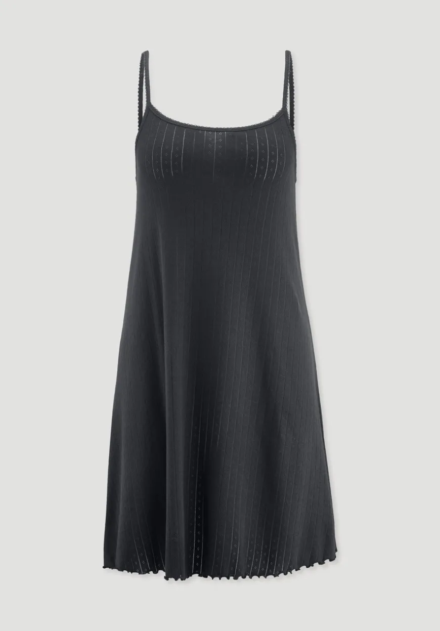 hessnatur Pointelle Nachthemd PURE COTTON aus reiner Bio-Baumwolle von|Damen Nachtwäsche|Nachtwäsche